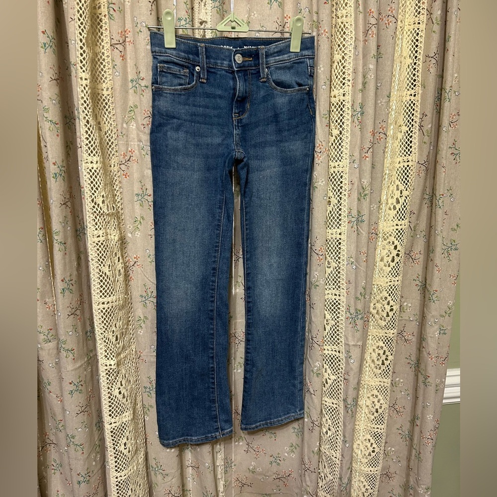 Old Navy‎ Girls Bootcut Jeans Adjustable Waist Size 8